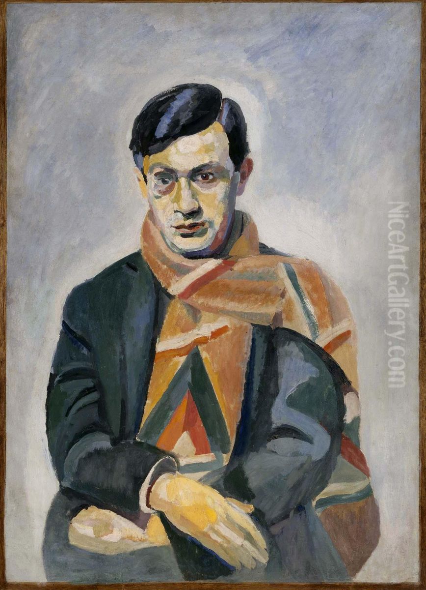 Portrait of Tristan Tzara Oil Painting by Robert Delaunay