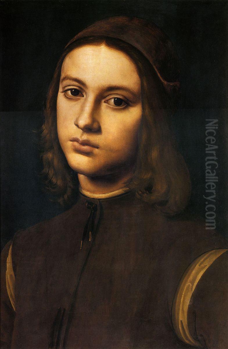 Portrait of a Young Man Oil Painting by Pietro Vannucci Perugino