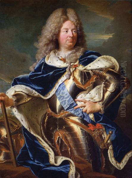 Portrait of the Duke of Antin Oil Painting by Hyacinthe Rigaud