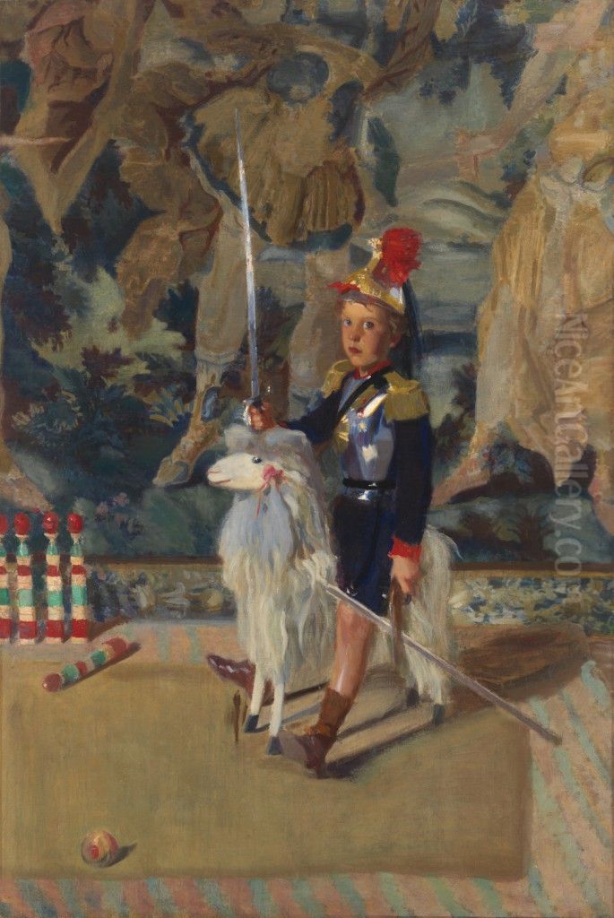 Young Chevalier Oil Painting by Frederick William MacMonnies