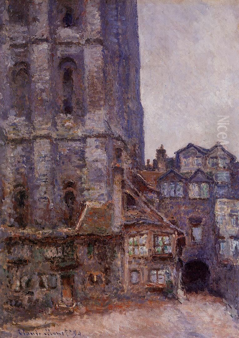 Cour d'Albane bei grauem Wetter Oil Painting by Claude Oscar Monet