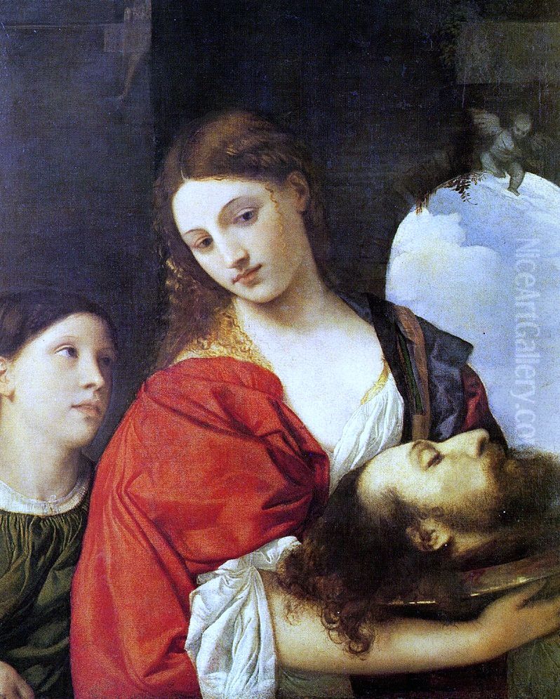 Salome con la testa del Battista Oil Painting by Titian