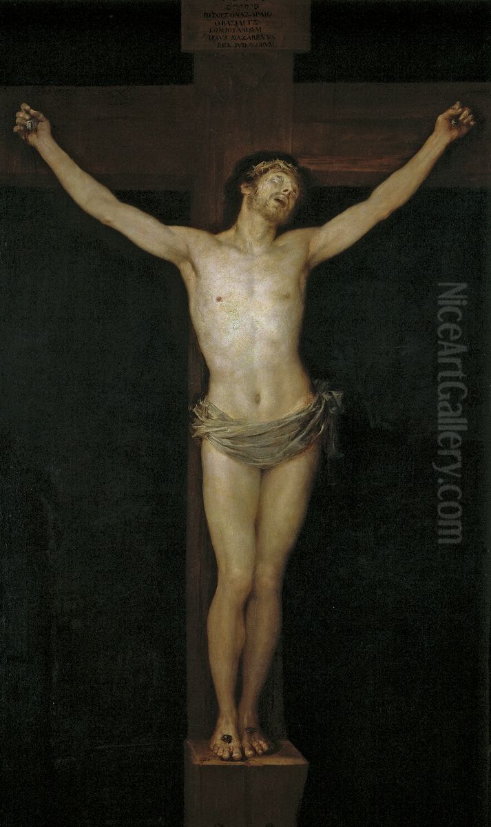 Christ on the Cross Oil Painting by Francisco Goya Fuendetodos