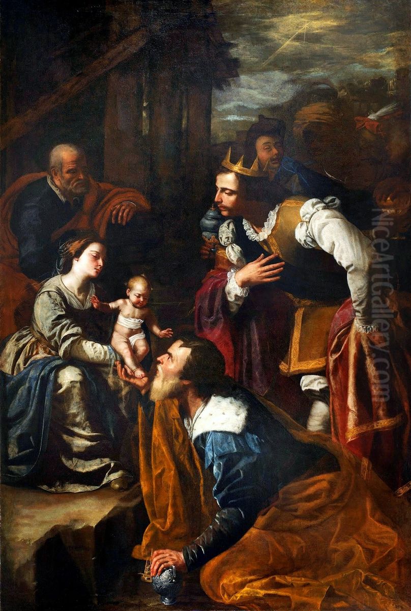 Adorazione dei Magi Oil Painting by Artemisia Gentileschi
