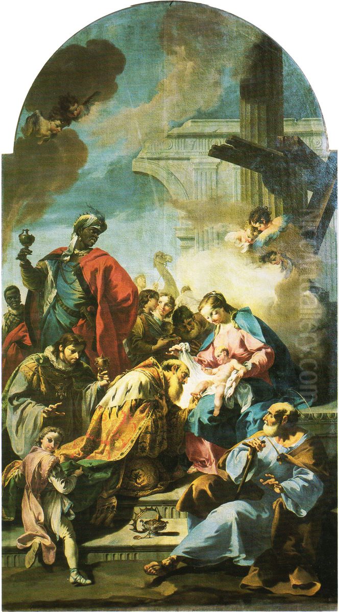 Adoration of the Magi Oil Painting by Giambattista Pittoni