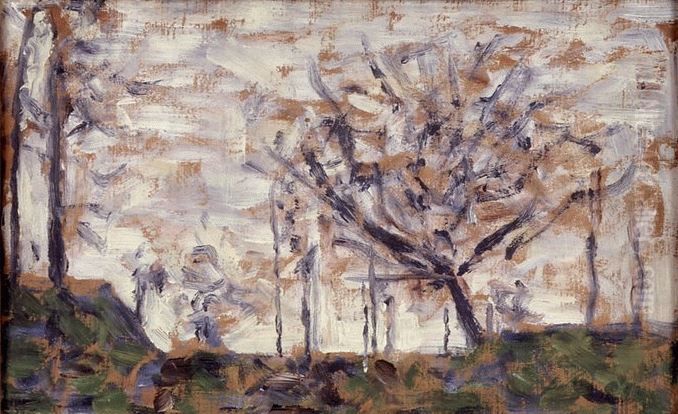 Winter Oil Painting by Georges Seurat