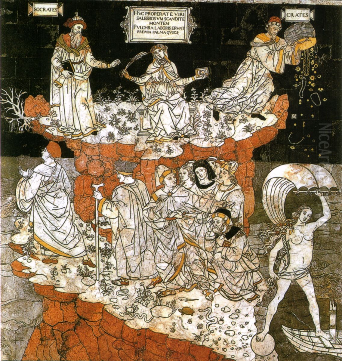 Allegorie de la colline de la Sagesse Oil Painting by Pinturicchio