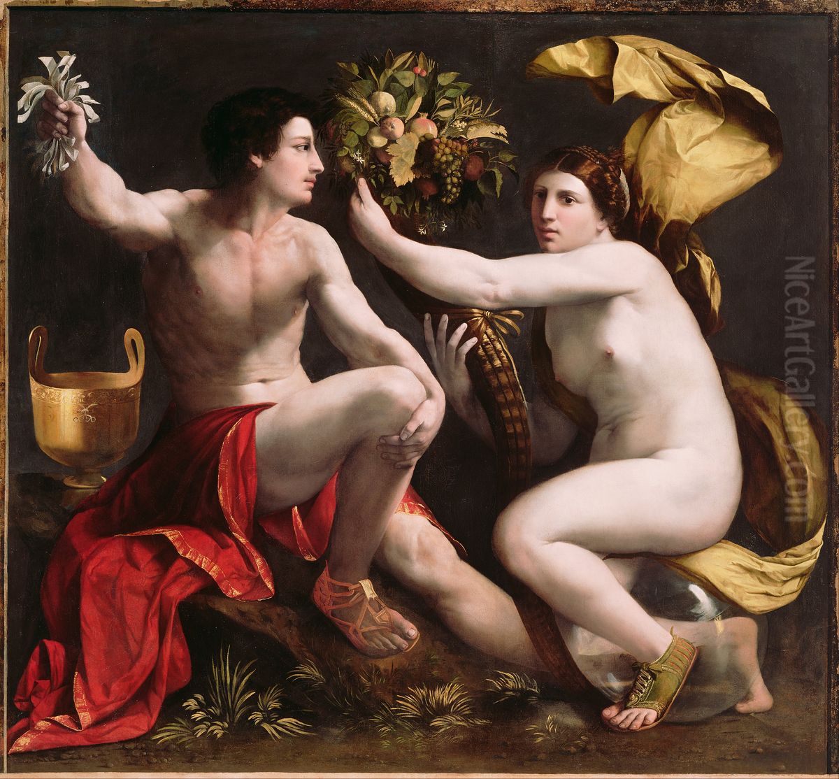 Allegory of Fortune Oil Painting by Dosso Dossi