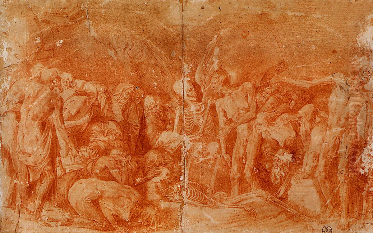 Alegoria macabra Oil Painting by Rosso Fiorentino