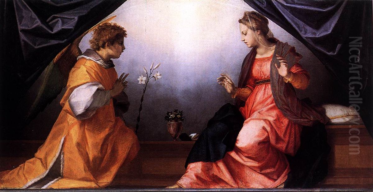 Annunciation Oil Painting by Andrea Del Sarto