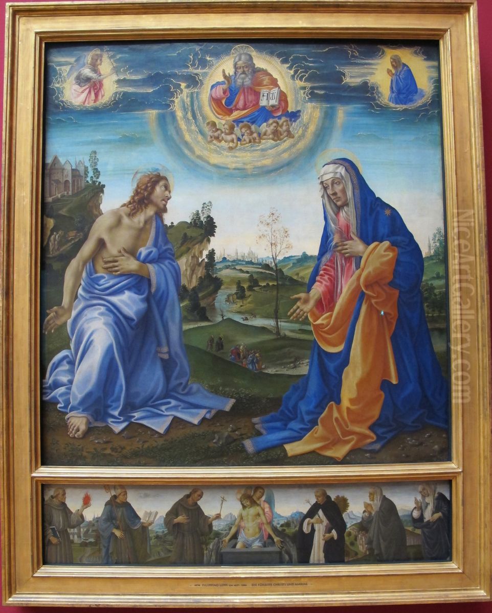 Apparition of Christ to the Virgin Oil Painting by Filippino Lippi