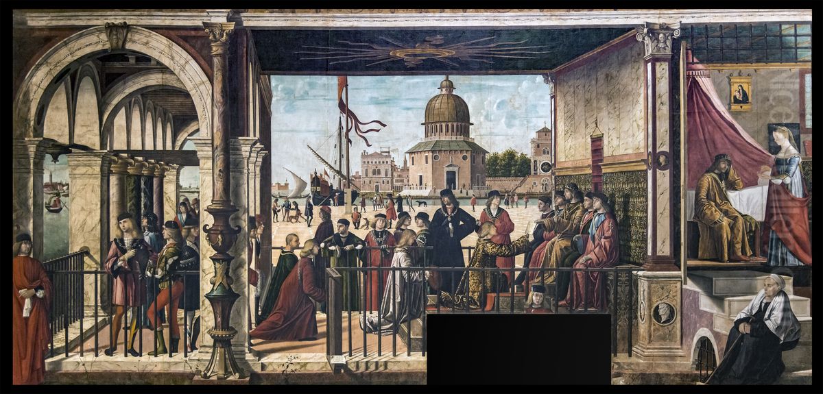 Arrival of the English Ambassadors Oil Painting by Vittore Carpaccio
