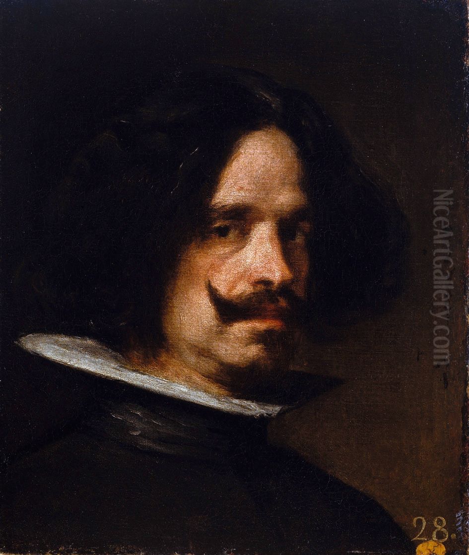 Self Portrait Oil Painting by Diego Rodriguez de Silva y Velazquez