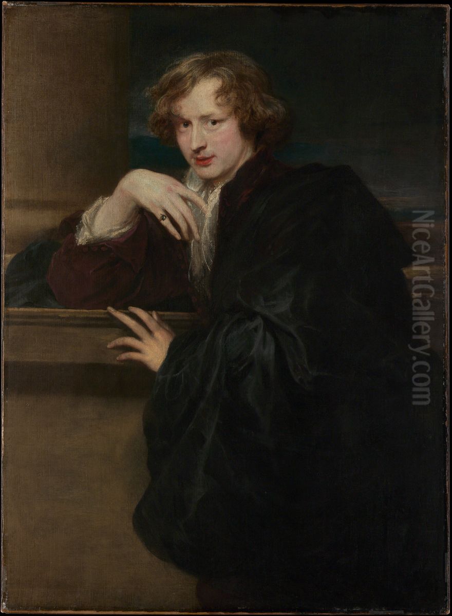 Self portrait Oil Painting by Sir Anthony Van Dyck