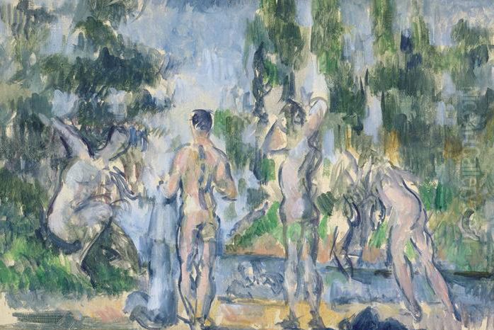 Baigneurs Oil Painting by Paul Cezanne