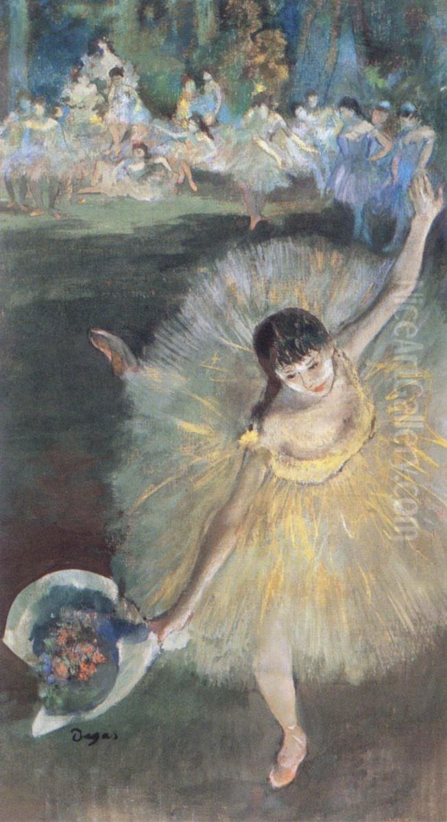 Fin d'arabesque Oil Painting by Edgar Degas
