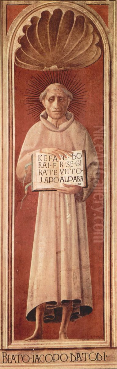 Fresken im Dom zu Prato, Szene: Hl. Jacobus von Todi Oil Painting by Paolo Uccello