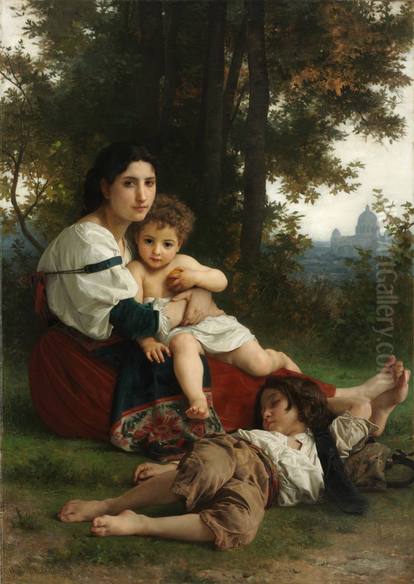 Rest Oil Painting by William-Adolphe Bouguereau