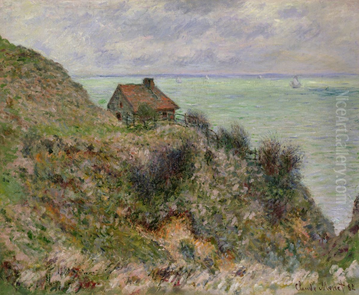 The Customs Officers' Hut at Pourville Oil Painting by Claude Oscar Monet