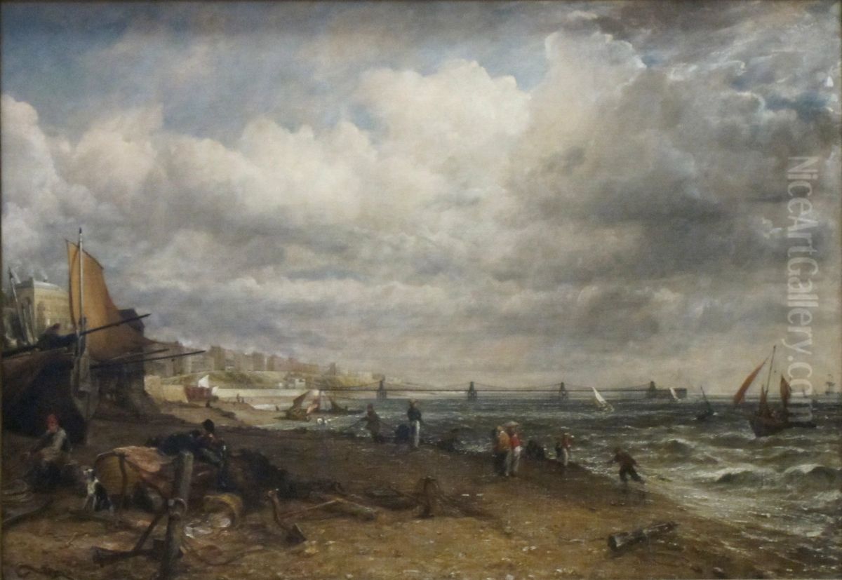 Kettenanleger, Brighton Oil Painting by John Constable