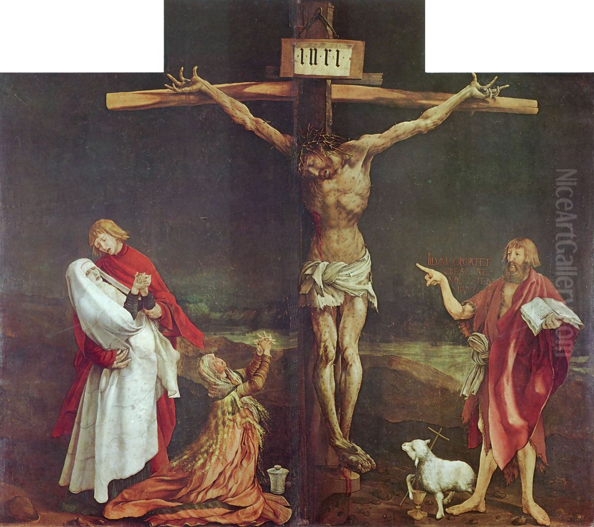 The Crucifixion Oil Painting by Matthias Grunewald