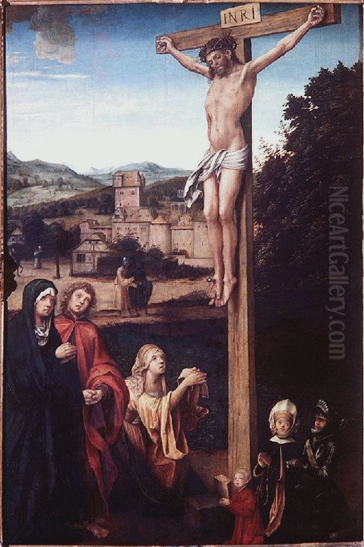 Crucifixion of Christ Oil Painting by Hans von Kulmbach