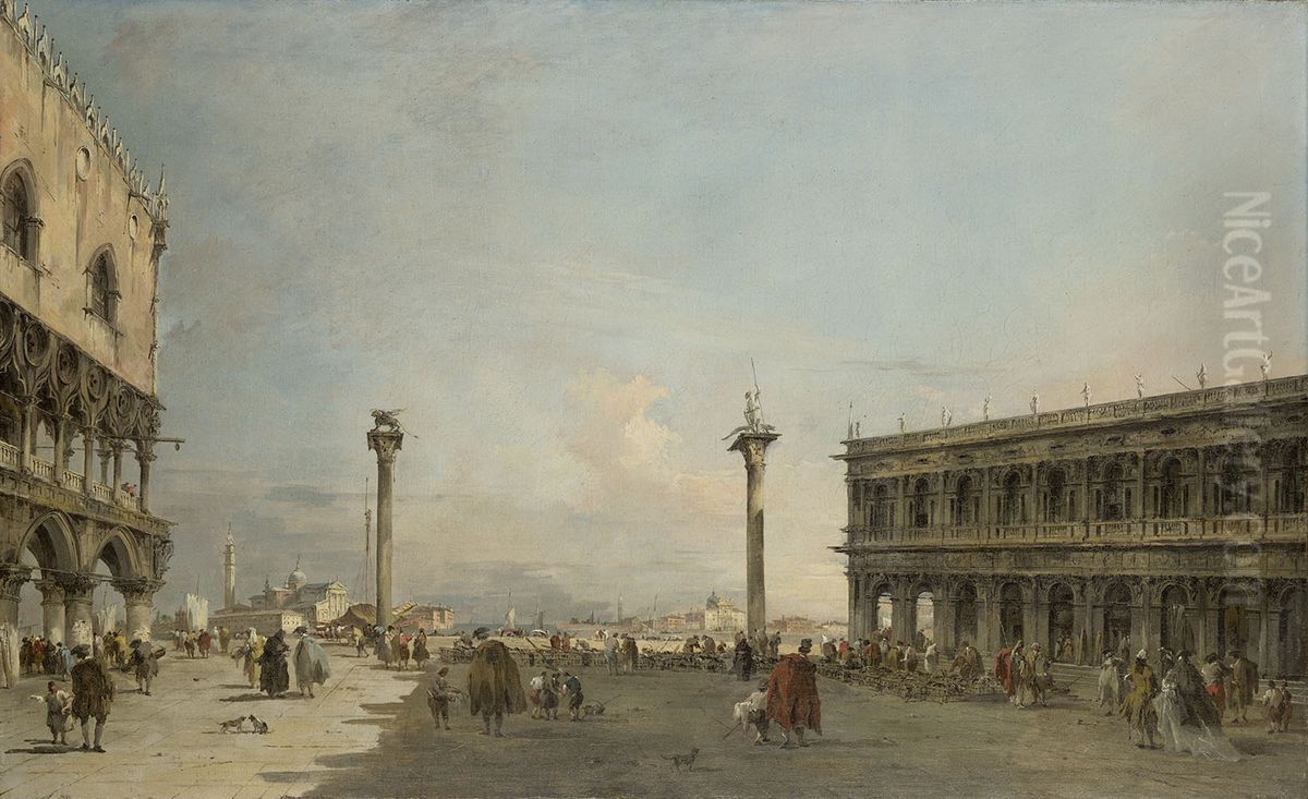The Piazzetta, Venice Oil Painting by Francesco Guardi