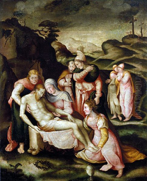 The Deposition Oil Painting by Giovanni Battista Bertucci