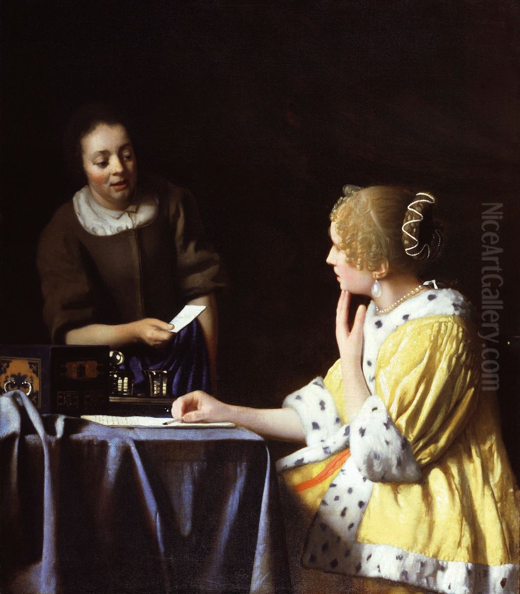 [4] Oil Painting by Jan Vermeer Van Delft