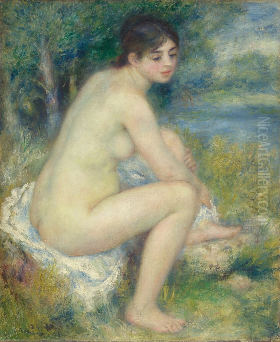 Femme Nue dans un Paysage Oil Painting by Pierre Auguste Renoir