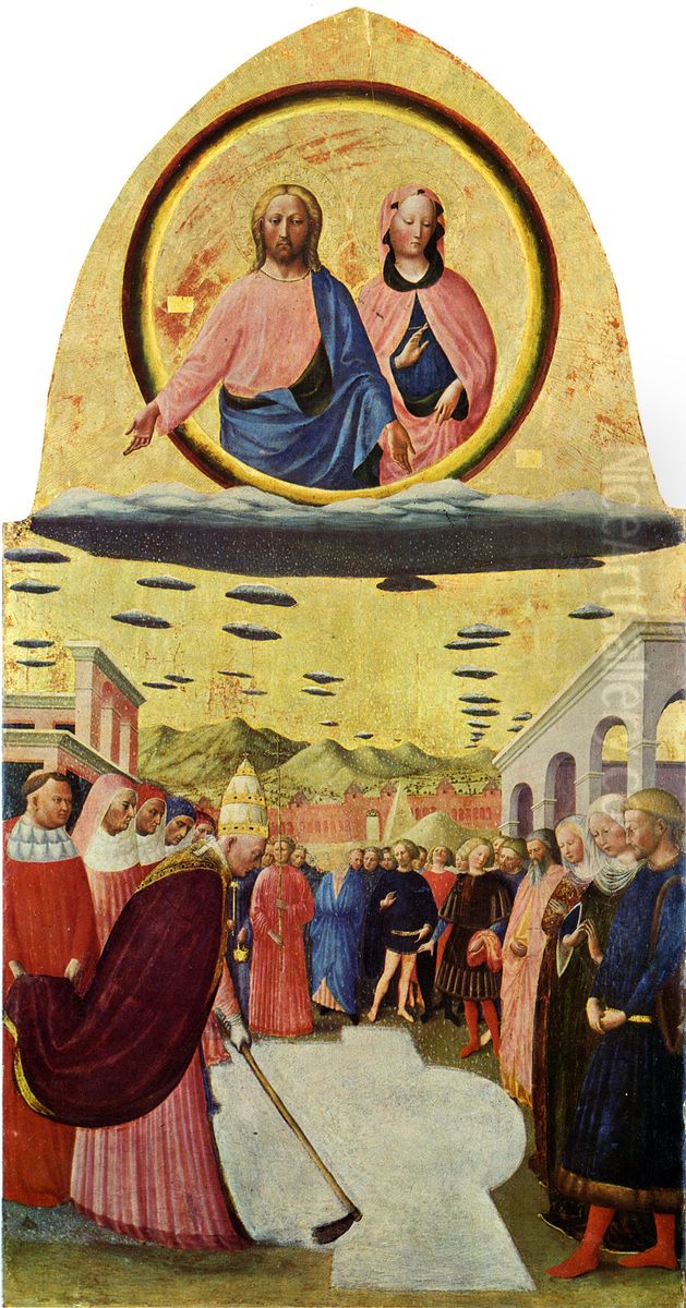 Fondazione della basilica diSanta Maria Maggiore Oil Painting by Masolino da Panicale