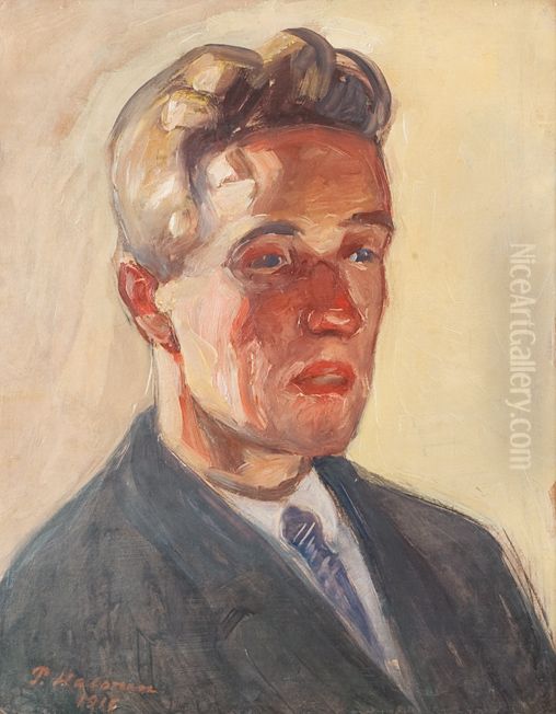 Juhani Siljo Oil Painting by Pekka Halonen