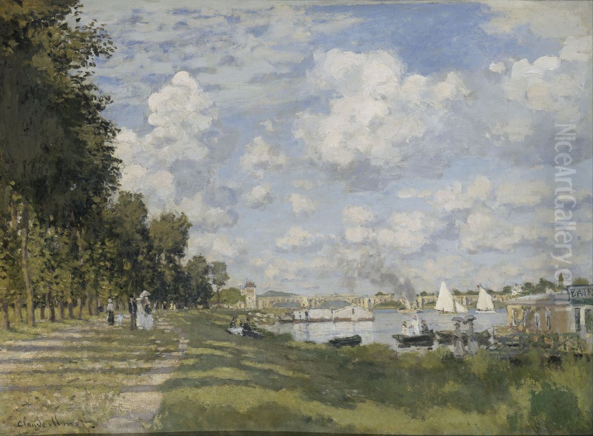 Bassin d'Argenteuil Oil Painting by Claude Oscar Monet