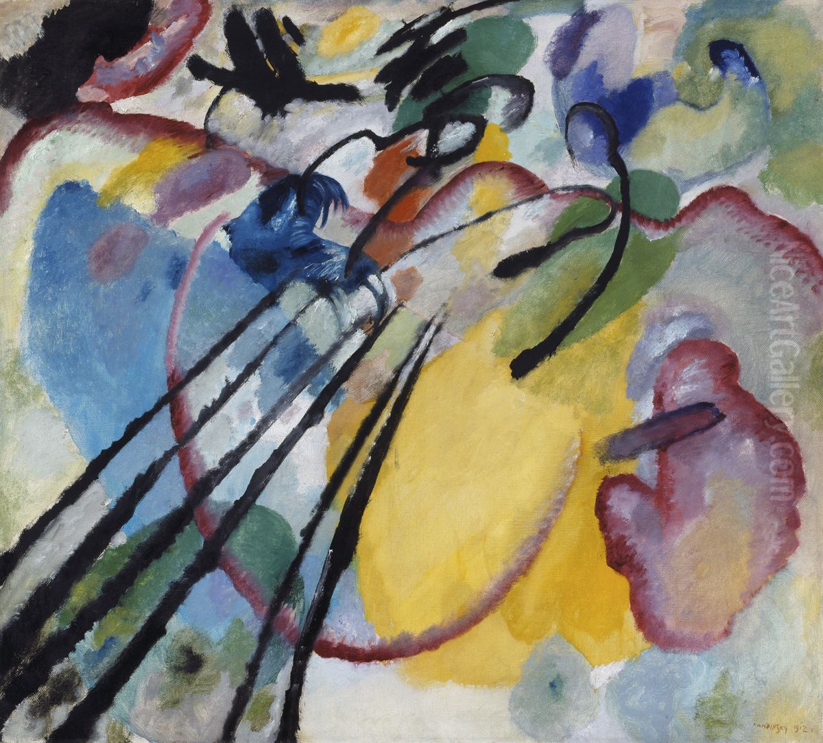 Improvisation 26 Oil Painting by Wassily Kandinsky