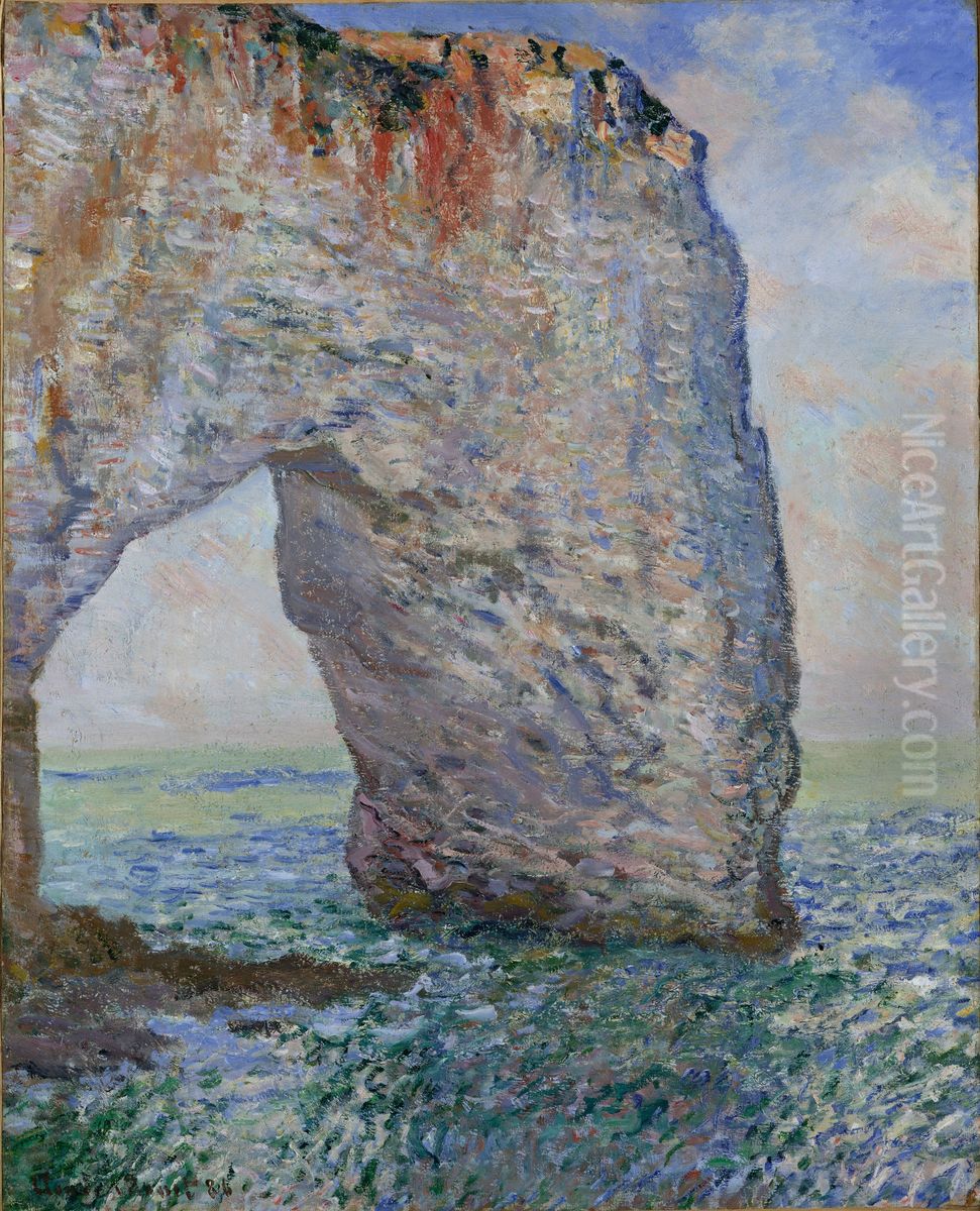 The Manneporte near Etretat Oil Painting by Claude Oscar Monet