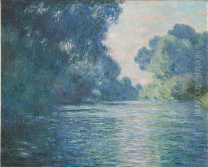 Seine-Arm bei Giverny Oil Painting by Claude Oscar Monet