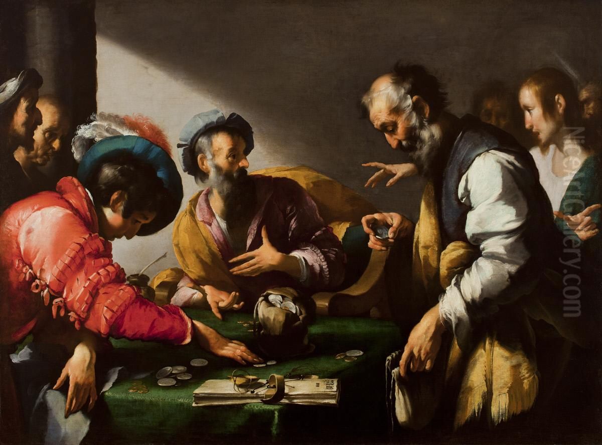 Calling of St Matthew Oil Painting by Bernardo Strozzi