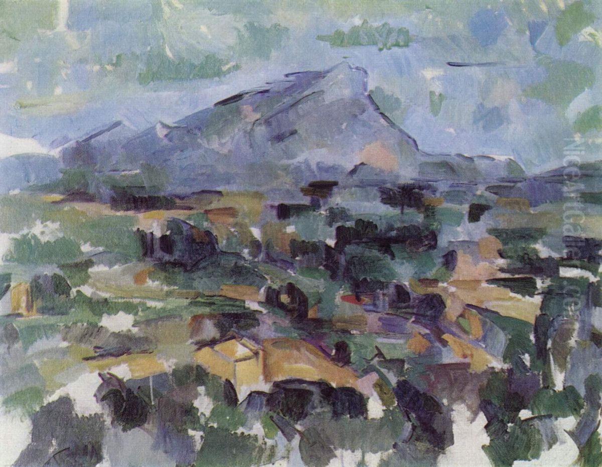 Mont Sainte-Victoire Oil Painting by Paul Cezanne