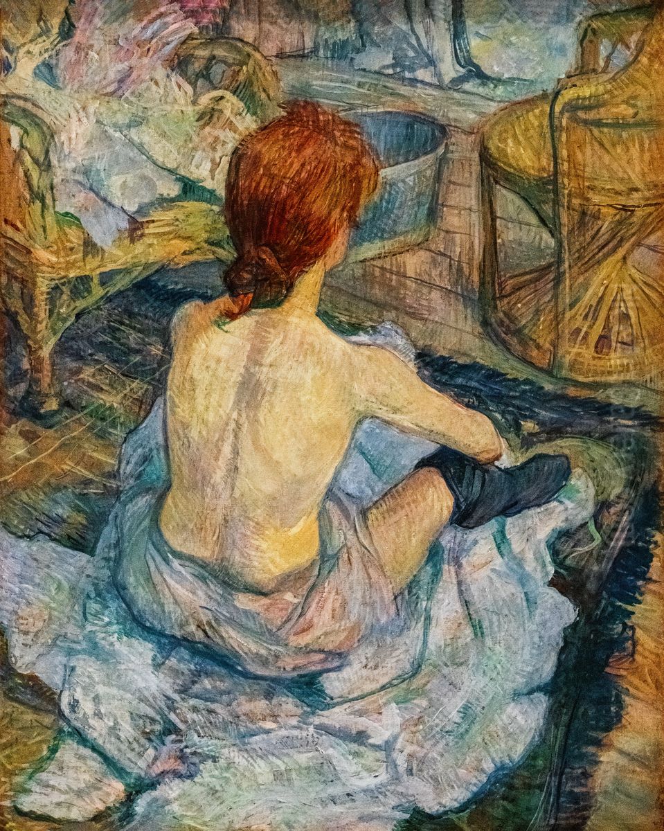Rousse Oil Painting by Henri De Toulouse-Lautrec