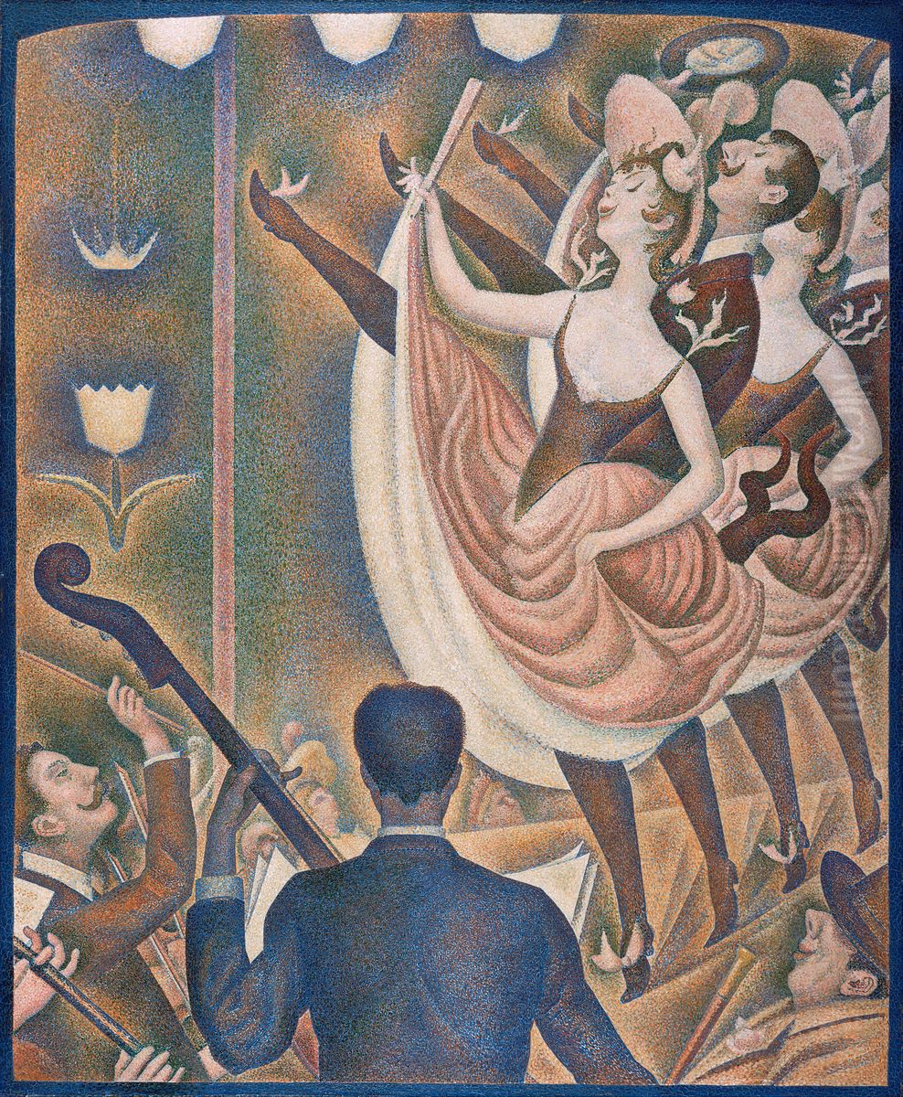 The Can-Can Oil Painting by Georges Seurat