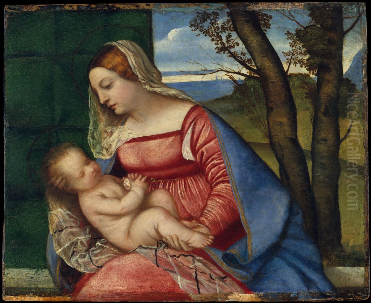 Madonna and Child Oil Painting by Titian