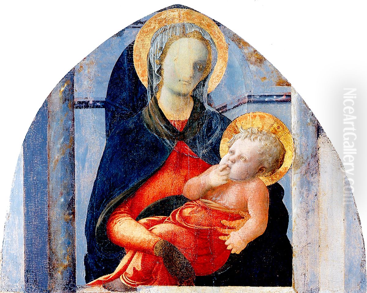 Madonna and child Oil Painting by Filippo Lippi