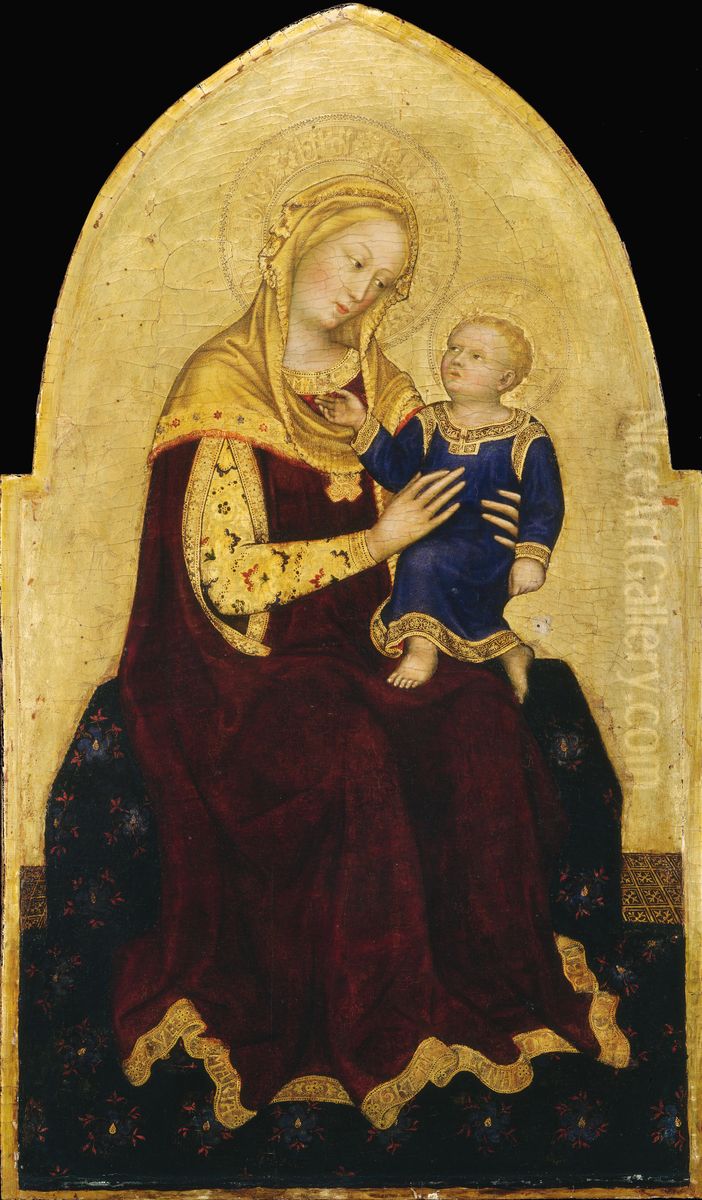 Madonna Oil Painting by Gentile Da Fabriano