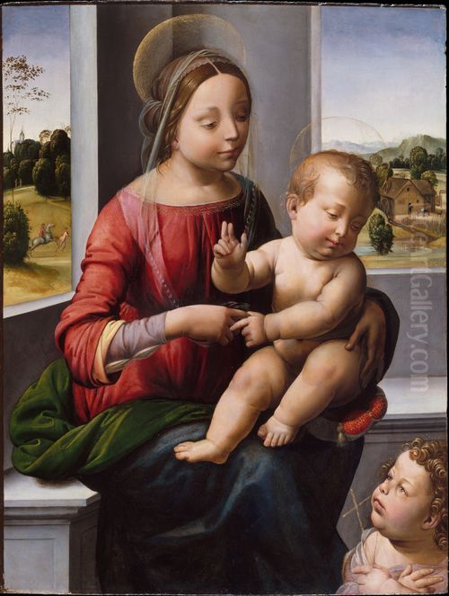 Madonna col bambino e san Giovannino Oil Painting by Fra Bartolomeo