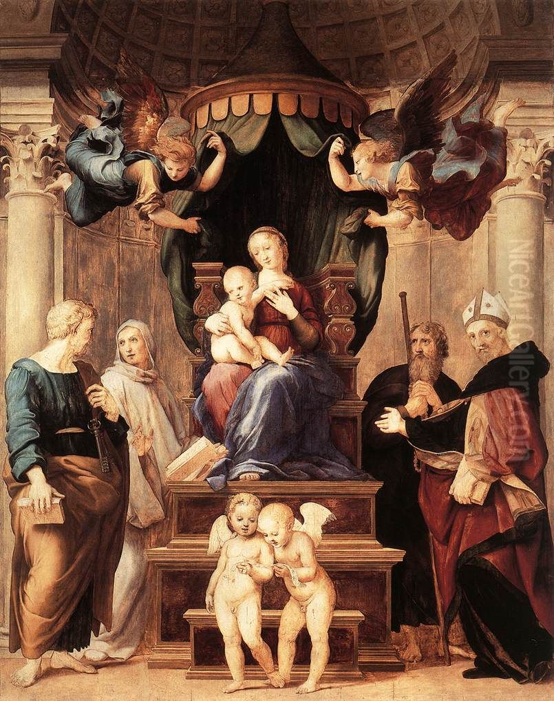 Madonna of the Baldacchino Oil Painting by Raphael