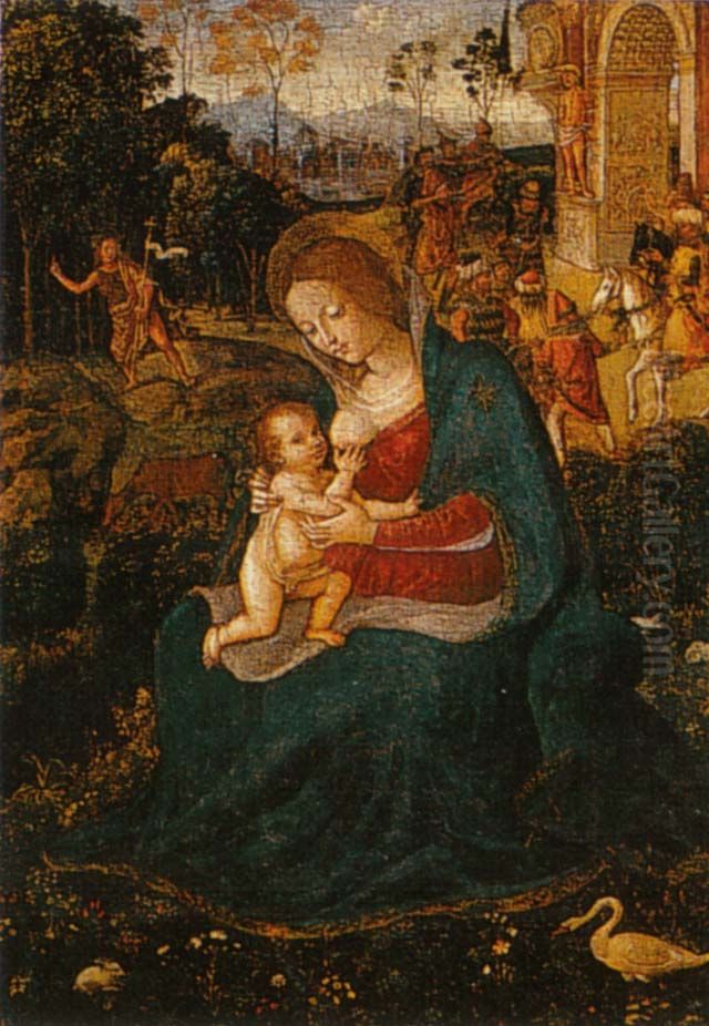 Madonna del Latte Oil Painting by Pinturicchio