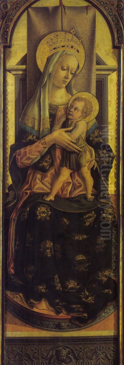 Madonna de Montefiore Oil Painting by Carlo Crivelli