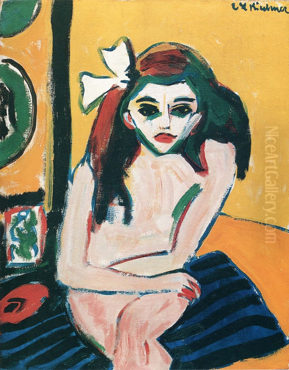 Marzella Oil Painting by Ernst Ludwig Kirchner