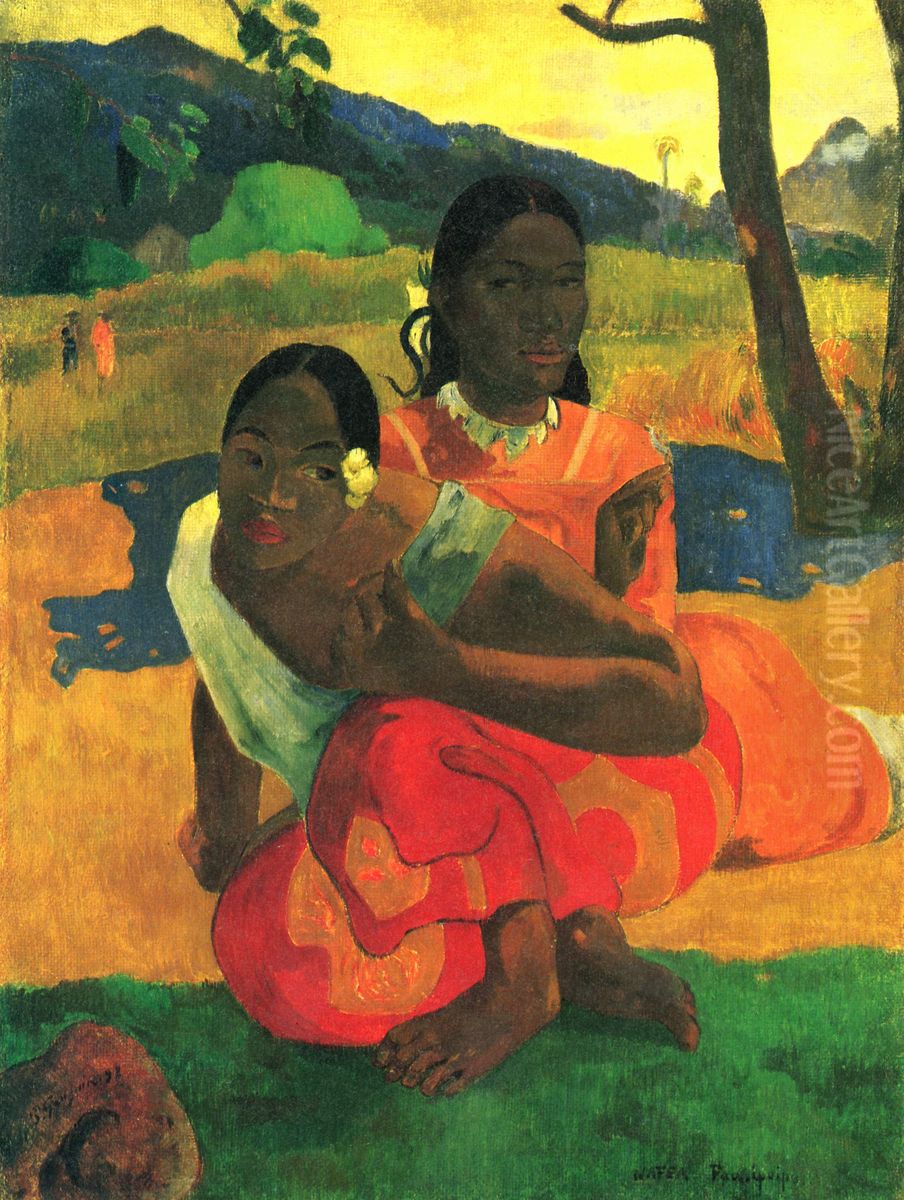 Quando te casaras? Oil Painting by Paul Gauguin