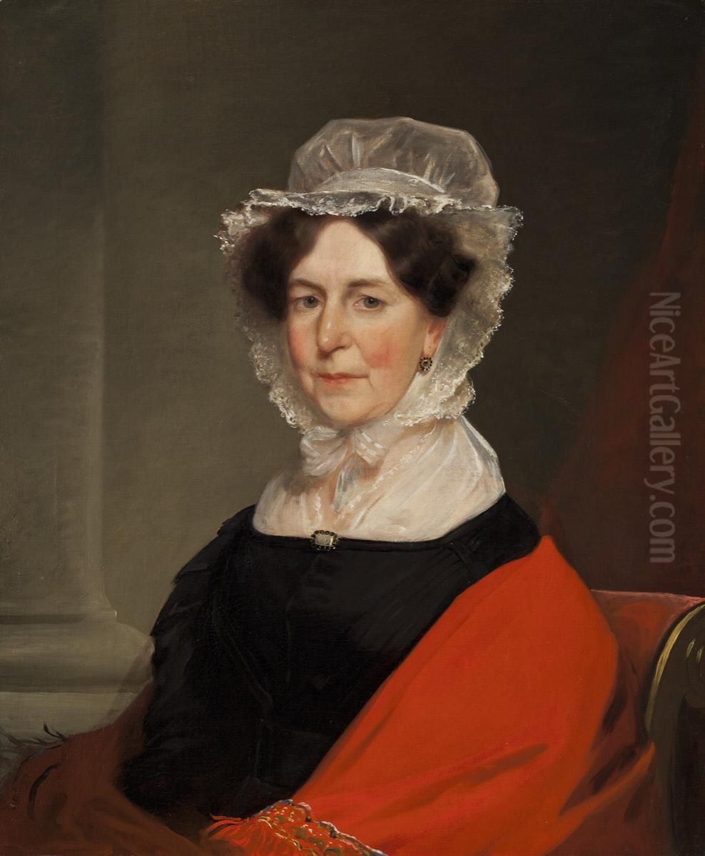 Portrait of Elizabeth Tuckerman Salisbury Oil Painting by Chester Harding